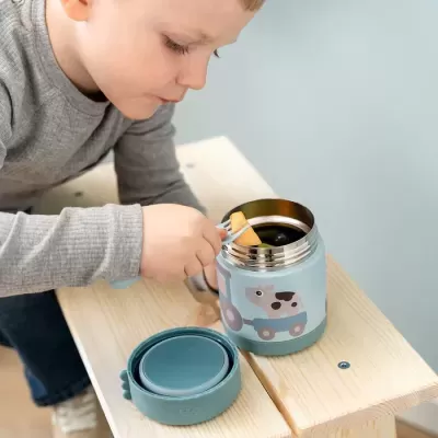 Done by Deer Termo para Sólidos 300ml Tiny Farm Azul