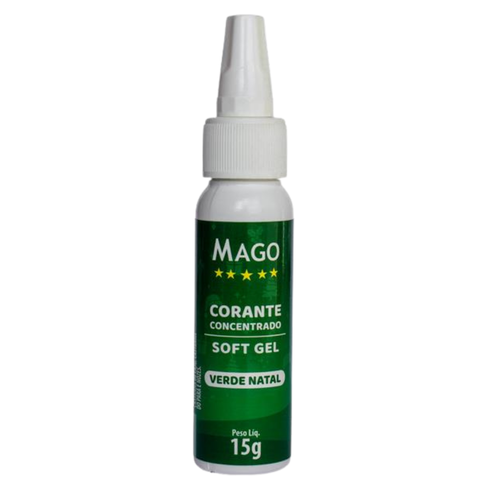 CORANTE SOFT GEL VERDE NATAL 15GR MAGO