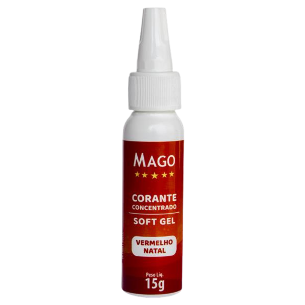CORANTE SOFT GEL VERMELHO NATAL 15GR MAGO