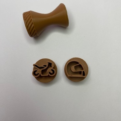 CARIMBO BRIGADEIRO MOTARD UNIDADE (ler descrição)