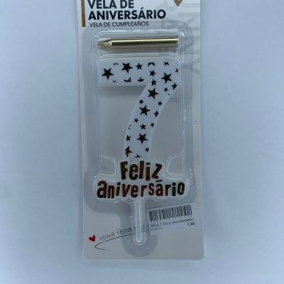 VELA FELIZ ANIVERSÁRIO DOURADO