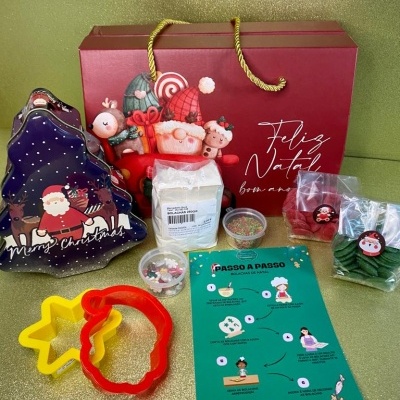 KIT PRENDA BOLACHAS DE NATAL