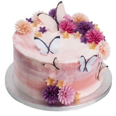 BORBOLETAS HOSTIA PASTEL 3-6CM 79UNID