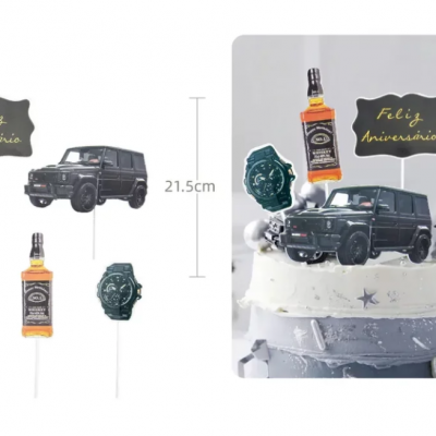 TOPO BOLO HOMEM 5PCS