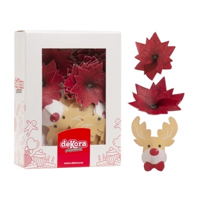 DECORAÇÃO HOSTIA NATAL 5-6CM 27UNID