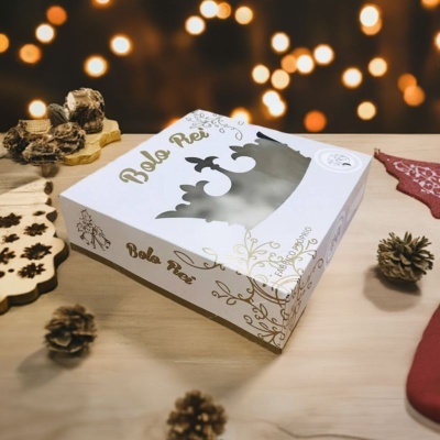 CAIXA BOLO REI 32X32X7.5CM