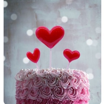 TOPO BOLO 3 CORAÇÕES