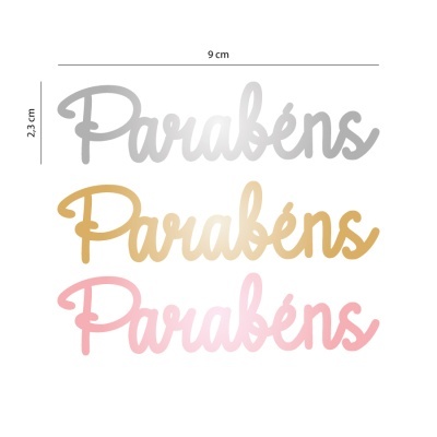 TOPO ACRILICO PARABENS 9CM