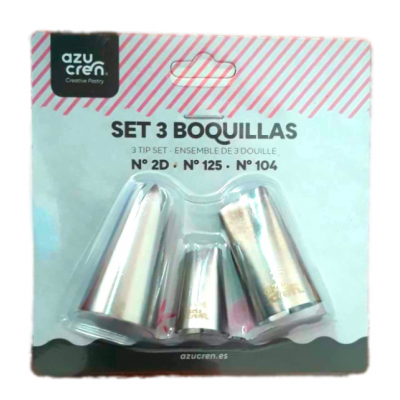 SET 3 BOQUILHAS: 2D, 125, 104