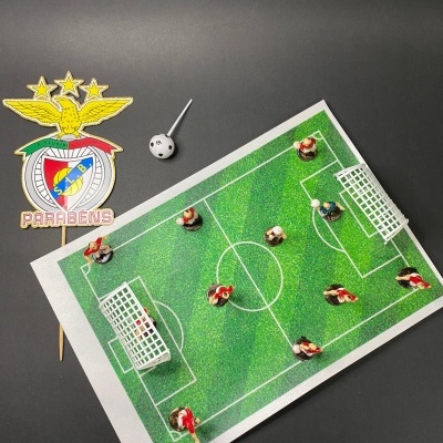KIT DECORAÇÃO BOLO FUTEBOL