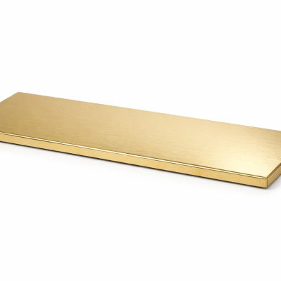 Base Retangular Long Cake Dourada 45x20x1,2 cm