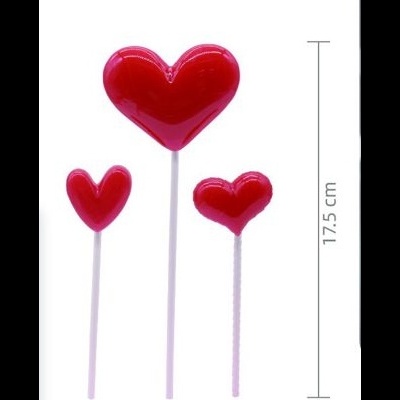 TOPO BOLO 3 CORAÇÕES