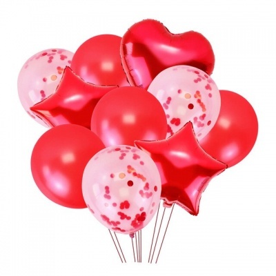 BALÕES MIX 10 PCS (várias cores)