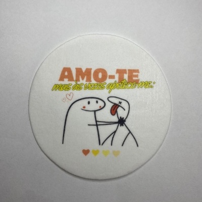 PLACA HOSTIA NAMORADOS REDONDO