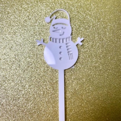 TOPO BONECO NEVE ACRILICO 11.4CM