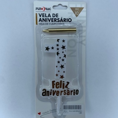 VELA FELIZ ANIVERSÁRIO DOURADO
