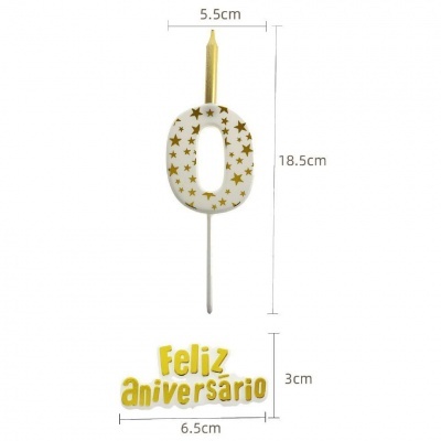 VELA FELIZ ANIVERSÁRIO DOURADO