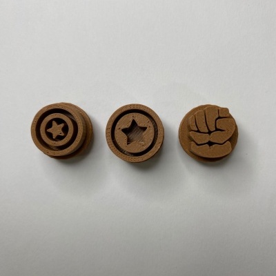 CARIMBO BRIGADEIRO ESCUDO HOMEM DE FERRO  (ler descrição)