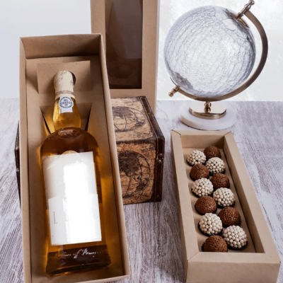 CAIXA GARRAFA + 12 BRIGADEIRO