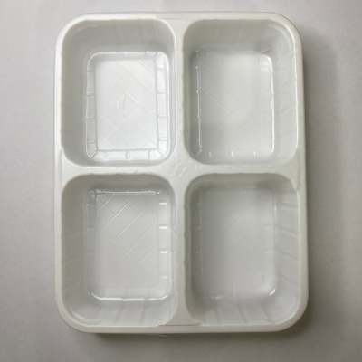 BANDEJA PLASTICO 4 COMPARTIMENTOS