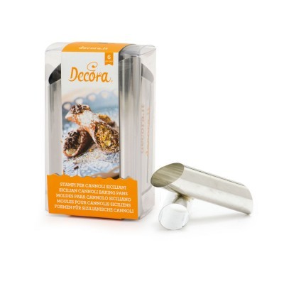 MOLDE CANNOLI  SICILIANO 6UNID  ø 2 x 12 h cm