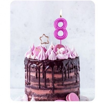 VELA  ROSA METALIZADO