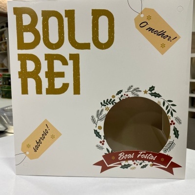 CAIXA BOLO REI 27x27x7.5cm
