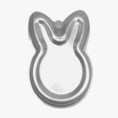 FORMA BALLERINE CABEÇA COELHO 15CMx9.5CMx3.5CM