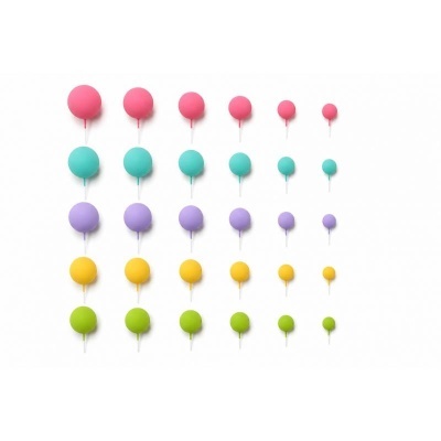 BOLAS DECORATIVAS MIX PASTEL 30UNID