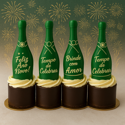 GARRAFA CHOCOLATE BRANCO 7,5X2,3CM 1UNIDADE (ALEATORIA)