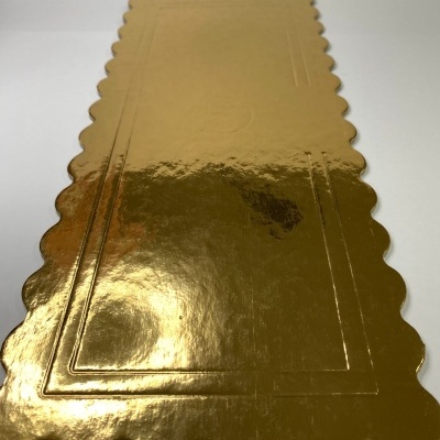 TRAVESSA DOURADA RETANGULAR 35x15cm