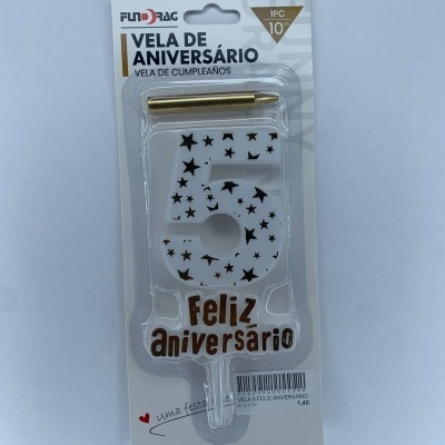 VELA FELIZ ANIVERSÁRIO DOURADO