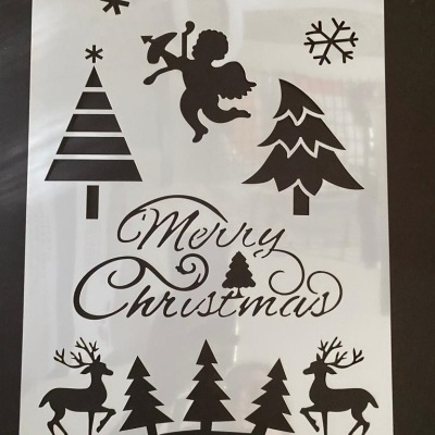 STENCIL NATAL 29X21CM UNIDADE