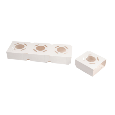 SUPORTE INDIVIDUAL CARTAO 8,5x8x3,5 CM BRANCO CARTOLINA 4UNID.