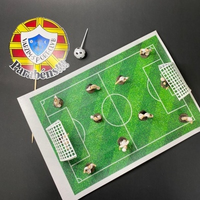 KIT DECORAÇÃO BOLO FUTEBOL