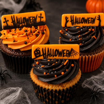 PLACA HALLOWEEN CHOCOLATE 45X13MM