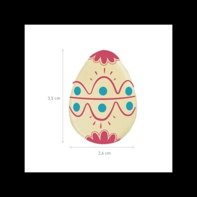 OVO CHOCOLATE BRANCO FLORES (ALEATÓRIO)