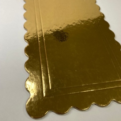 TRAVESSA DOURADA RETANGULAR 35x15cm