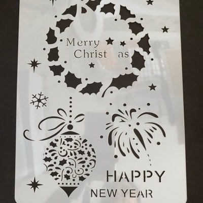 STENCIL NATAL 29X21CM UNIDADE