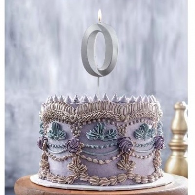 VELA 0 PRATEADO 14.5CM