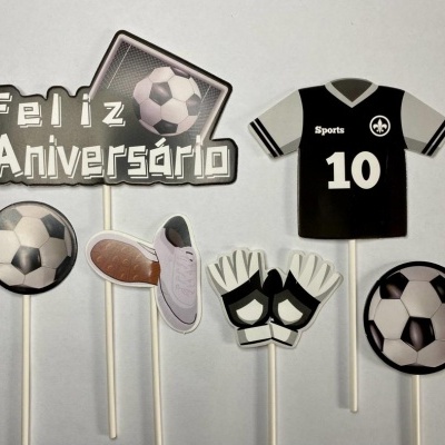 TOPO BOLO FUTEBOL 6PCS 18.5CM