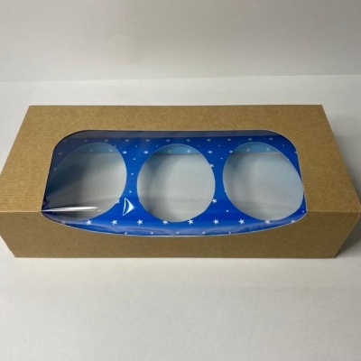 CAIXA CARTOLINA JANELA BASE 3OVOS 50GR