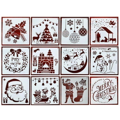 STENCIL NATAL 13X13CM