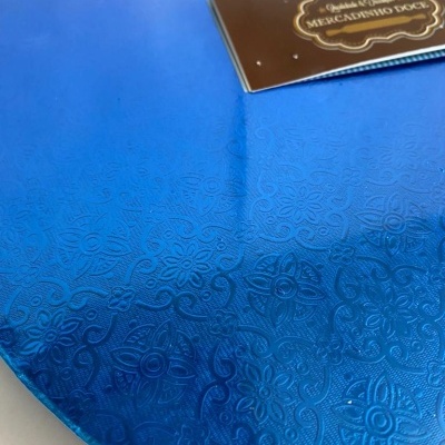 BASE REDONDA AZUL METALIZADO 30X1.2CM