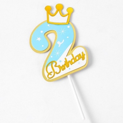 TOPO BOLO NÚMEROS ANIVERSARIO