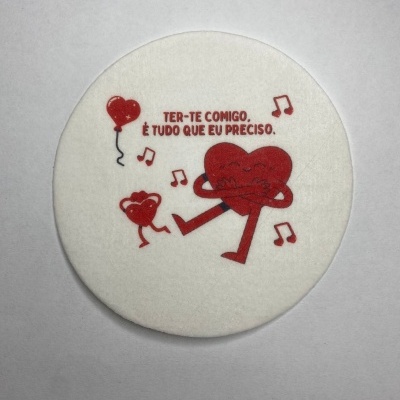 PLACA HOSTIA NAMORADOS REDONDO