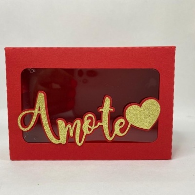 CAIXA PAPEL AMO-TE/LOVE 11X8X3.5