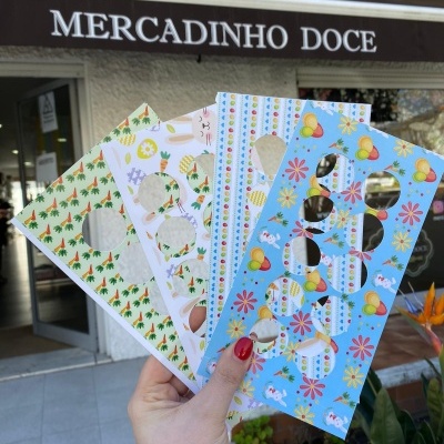 CAIXA KRAFT 10 BRIGADEIROS PASCOA