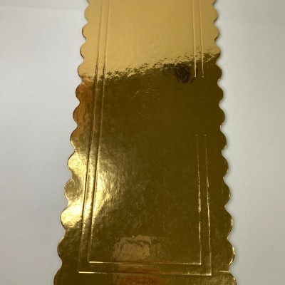 TRAVESSA DOURADA RETANGULAR 35x15cm