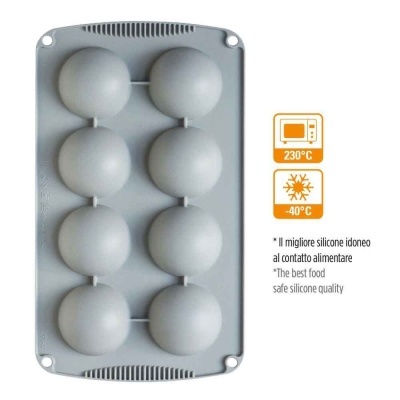 MOLDE SILICONE 1/2 ESFERA 6CM